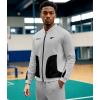 imageUOUA Mens Tracksuits 2 Piece Set Long Sleeve Sweatsuit Outfits Workout Jogging SuitsGrey