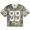 imageUOUA Mens Jersey Y2k Baggy Shirts Number Graphic Tees Oversized V Neck Tshirts Streetwear TopsBrownleaves