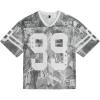 imageUOUA Mens Jersey Y2k Baggy Shirts Number Graphic Tees Oversized V Neck Tshirts Streetwear TopsGreyleaves