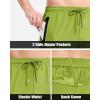imageBoladeci Mens Joggers Lightweight Quick Dry Pants Athletic Hiking Workout Elastic Waist Sweatpants with PocketsLight Green