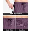 imageBoladeci Mens Joggers Lightweight Quick Dry Pants Athletic Hiking Workout Elastic Waist Sweatpants with PocketsPurple