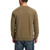imageBoladeci Mens Sherpa Lined Crewneck Sweatshirt Heavyweight Fleece Pullover Thick Cotton Winter Warm ShirtsKhaki
