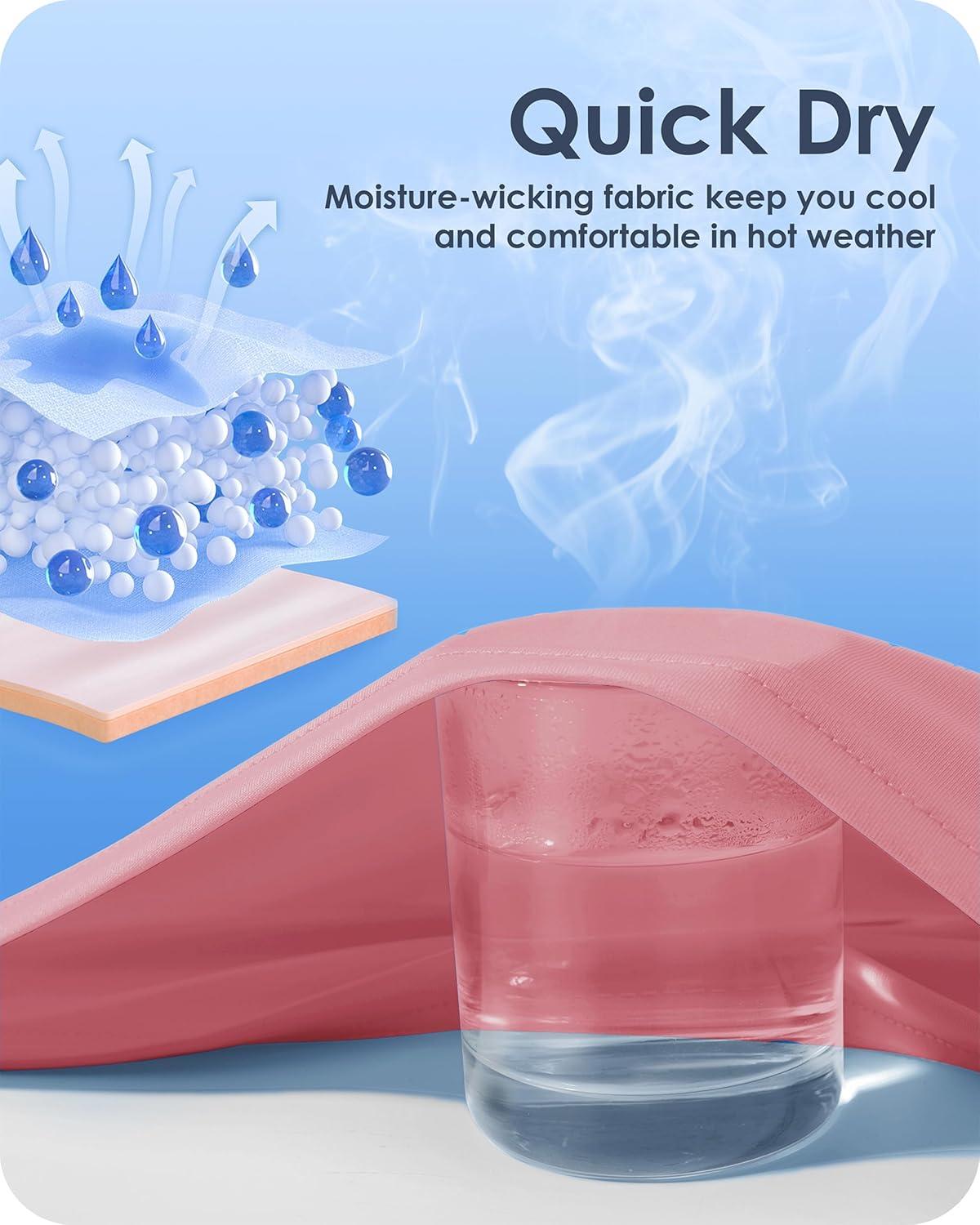 imageBoladeci Mens UPF 50 Sun Protection Lightweight Hoodie Shirts Long Sleeve Fishing Shirts SPF UV Hiking SwimDusty Pink