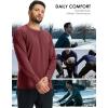 imageBoladeci Mens Thermal Underwear Tops Fleece Lined Base Layer Long Sleeve Shirts for Cold WeatherBurgundy