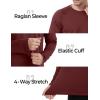 imageBoladeci Mens Thermal Underwear Tops Fleece Lined Base Layer Long Sleeve Shirts for Cold WeatherBurgundy