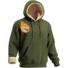 imageBoladeci Mens Sherpa Lined Hoodie Sweatshirts Heavy Fleece Cotton for Winter Cold WeatherArmy Green
