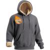 imageBoladeci Mens Sherpa Lined Hoodie Sweatshirts Heavy Fleece Cotton for Winter Cold WeatherDark Grey