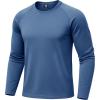 imageBoladeci Mens Thermal Underwear Tops Fleece Lined Base Layer Long Sleeve Shirts for Cold WeatherBlue Gray