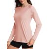 image:imageBoladeci Womens Sun Shirts UPF 50 UV Protection Rash Guard Long Sleeve Swim Shirts Quick Dry Lightweight Workout Tops01 Apricot