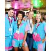 image:imageUOUA 80s Outfit for Men 90s Color Block Costumes 2 Piece Retro Short Sleeve Jacket amp Shorts Set for PartyBlue
