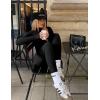 image:imageUOUA Womens Workout Set Two Piece Outfits Bodycon Long Sleeve Zipper Jacket amp Leggings for Gym TracksuitBlack