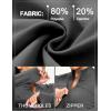 image:imageUOUA Womens Workout Set Two Piece Outfits Bodycon Long Sleeve Zipper Jacket amp Leggings for Gym TracksuitDarkgrey