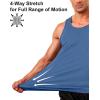 image:imageBoladeci Mens Tank Top Workout Athletic Quick Dry Lightweight Summer Beach Gym UPF 50 Sun Protection Sleeveless ShirtsBlue Gray