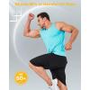 image:imageBoladeci Mens Tank Top Workout Athletic Quick Dry Lightweight Summer Beach Gym UPF 50 Sun Protection Sleeveless ShirtsLake Blue