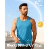 image:imageBoladeci Mens Tank Top Workout Athletic Quick Dry Lightweight Summer Beach Gym UPF 50 Sun Protection Sleeveless ShirtsTeal