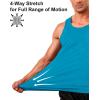 image:imageBoladeci Mens Tank Top Workout Athletic Quick Dry Lightweight Summer Beach Gym UPF 50 Sun Protection Sleeveless ShirtsTeal