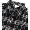 image:imageVATPAVE Boys Flannel Button Down Shirt Casual Long Sleeve Plaid Shirts 614 YearsBlack