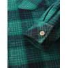 image:imageVATPAVE Boys Flannel Button Down Shirt Casual Long Sleeve Plaid Shirts 614 YearsBlack Green