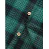 image:imageVATPAVE Boys Flannel Button Down Shirt Casual Long Sleeve Plaid Shirts 614 YearsBlack Green