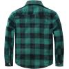 image:imageVATPAVE Boys Flannel Button Down Shirt Casual Long Sleeve Plaid Shirts 614 YearsBlack Green