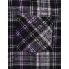 image:imageVATPAVE Boys Flannel Button Down Shirt Casual Long Sleeve Plaid Shirts 614 YearsBlack Purple