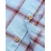 image:imageVATPAVE Boys Flannel Button Down Shirt Casual Long Sleeve Plaid Shirts 614 YearsBlue Pink