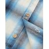 image:imageVATPAVE Boys Flannel Button Down Shirt Casual Long Sleeve Plaid Shirts 614 YearsBlue White