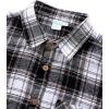 image:imageVATPAVE Boys Flannel Button Down Shirt Casual Long Sleeve Plaid Shirts 614 YearsBrown White