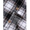 image:imageVATPAVE Boys Flannel Button Down Shirt Casual Long Sleeve Plaid Shirts 614 YearsBrown White