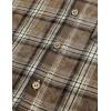 image:imageVATPAVE Boys Flannel Button Down Shirt Casual Long Sleeve Plaid Shirts 614 YearsKhaki