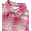 image:imageVATPAVE Boys Flannel Button Down Shirt Casual Long Sleeve Plaid Shirts 614 YearsPink