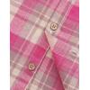 image:imageVATPAVE Boys Flannel Button Down Shirt Casual Long Sleeve Plaid Shirts 614 YearsPink