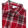 image:imageVATPAVE Boys Flannel Button Down Shirt Casual Long Sleeve Plaid Shirts 614 YearsRed Green