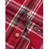 image:imageVATPAVE Boys Flannel Button Down Shirt Casual Long Sleeve Plaid Shirts 614 YearsRed Green