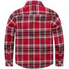 image:imageVATPAVE Boys Flannel Button Down Shirt Casual Long Sleeve Plaid Shirts 614 YearsRed Green