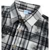 image:imageVATPAVE Boys Flannel Button Down Shirt Casual Long Sleeve Plaid Shirts 614 YearsWhite Black