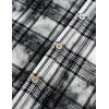 image:imageVATPAVE Boys Flannel Button Down Shirt Casual Long Sleeve Plaid Shirts 614 YearsWhite Black