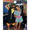 image:imageUOUA 80s Outfit Women 90s Jumpsuit Costume OnePiece Workout Track Suit Party Retro ClothingGreenish Print
