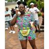 image:imageUOUA 80s Outfit Women 90s Jumpsuit Costume OnePiece Workout Track Suit Party Retro ClothingGreenish Print