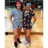 image:imageUOUA 80s Outfit Women 90s Jumpsuit Costume OnePiece Workout Track Suit Party Retro ClothingGreenish Print