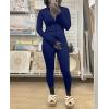 image:imageUOUA Two Piece Outfits Women Tracksuit Sets Long Sleeve Zip Up Jacket amp Leggings for Gym Workout SetNavy