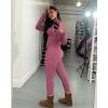 image:imageUOUA Two Piece Outfits Women Tracksuit Sets Long Sleeve Zip Up Jacket amp Leggings for Gym Workout SetPink