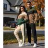 image:imageUOUA Womens 2 Piece Set Tracksuit Long Sleeve Zip Jacket amp Jogger Pants Workout Lounge Casual Outfit SweatsuitsBeige