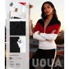 image:imageUOUA Womens 2 Piece Set Tracksuit Long Sleeve Zip Jacket amp Jogger Pants Workout Lounge Casual Outfit SweatsuitsKhaki