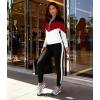 image:imageUOUA Womens 2 Piece Set Tracksuit Long Sleeve Zip Jacket amp Jogger Pants Workout Lounge Casual Outfit SweatsuitsRed