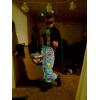 image:imageUOUA 80s Pants Women 90s Neon Workout Joggers Casual Reversible Sweatpants with PocketsGreenish Print