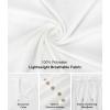 image:imageUOUA Mens 2 Piece Outfit Summer Beach Button Down Shirt Casual Loose Pant SetsBlack