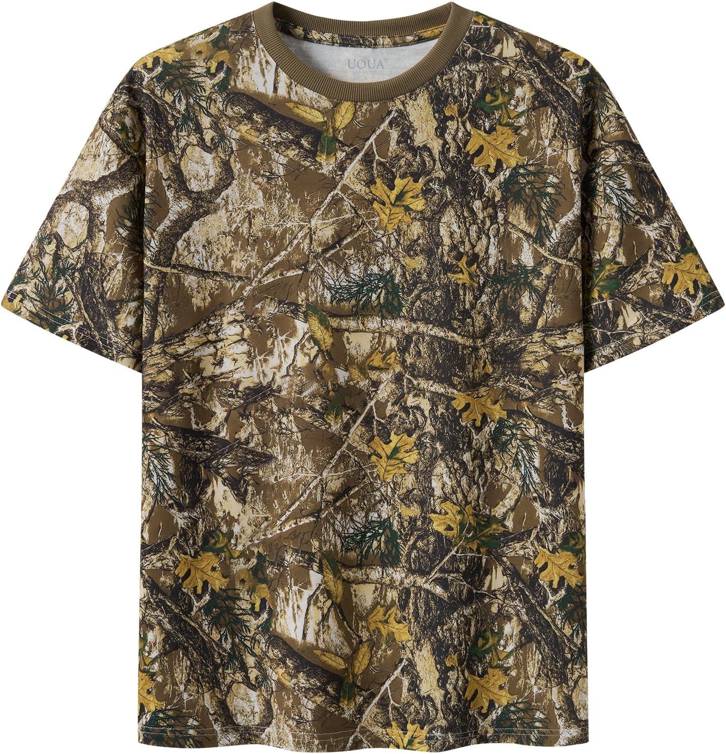 image:imageUOUA Mens Graphic Tees Vintage TShirts Oversized Letter Print Casual Crewneck Cotton Top Short Sleeve Rapper StreetwearGreen Leaves