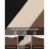 image:imageUOUA Mens 2 Piece Sweatsuits Outfits Color Block Loungewear amp Joggers Sweatpants Casual Track Suits SetBrownblockbeige