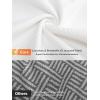 image:imageUOUA Mens Casual 7 Shorts Drawstring Elastic Waist Texture Summer Beach Sweat Shorts with PocketsBlack